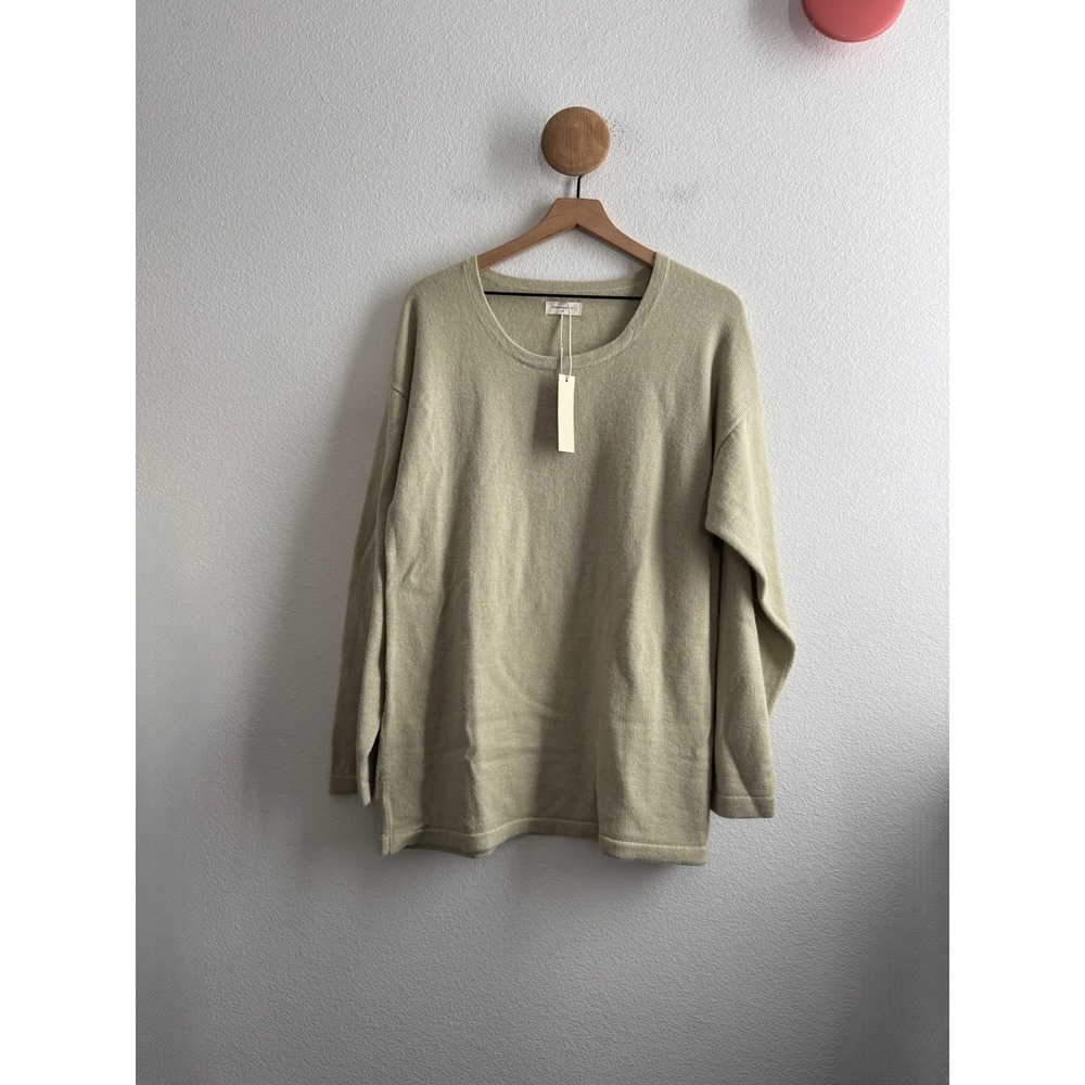 James Street Co Oversized Baby Alpaca Merino Wool Knit Sweater Small NEW NWT